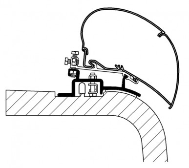 Adaptér střešní na Ducato 1994 - 2006