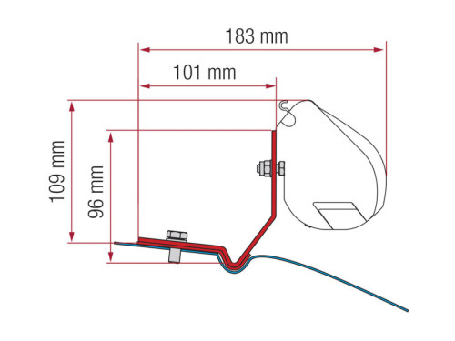 Adaptér Kit F35 VW Caddy Maxi