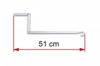 Ruční hliníková klika 51 cm