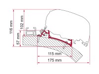 Adaptér F80/65 pro Carthago Chic 400 cm