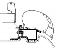 Adaptér střešní na MB Sprinter od 2007 / VW Crafter 2007 - 2016