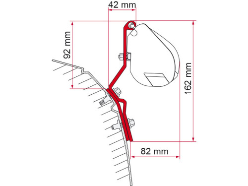 Adaptér Fiamma F35 na VW T4