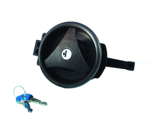 Kompletní zámek dveří s klikou kulatý FAWO