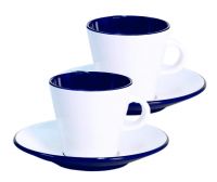 Šálky na espresso LINEA modrá 2ks