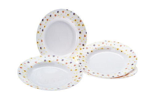 Polévkový talíř RAINBOW FLOWERS 4ks