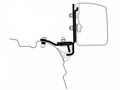 Adaptér 3200 na VW T5/T6 Brandrup rail