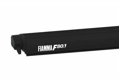 Markýza Fiamma F80L 450 cm černá, šedé plátno