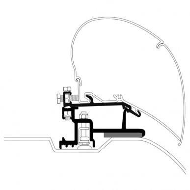 Adaptér střešní na Ducato od 2006 325 cm