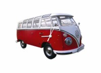 Nástěnné hodiny VW Collection červené
