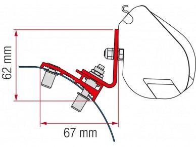 Adaptér pro Fiamma F35 na PSA od 2018