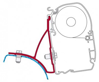 Adaptér pro Fiamma F45 na Trafic