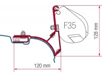 Adaptér pro Fiamma F35 na VW T5/T6 bez lišty