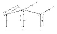 Konstrukce BUNGALOW - ocel ø 25/22 mm