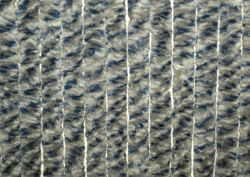 Závěs do dveří šedo-modrý 70x205